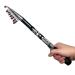 Dingbear Telescopic Angelrute-Carbon-Mini-Angelrode Sea angel rod with large reach is not easy to wear. Easy to wear it for rivers and ocean fishing rod made of carbon steel-black 1.8m