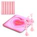 BQAN Nail Holder for Painting Nails Heart Acrylic Nail Stand for Press ons / Nail Display / Nail Practice with Reusable Adhesive Putty Nail Tech Must Haves Nail Supplies Pink Pink-P
