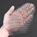U-K Attractive Processed Cast Iron Cleaner Stainless Steel Garden Home Chainmail Scrubber for Pan Dutch Ovens Grill Scraper Skillet 1pc Silver - Buy Online on GoSupps.com