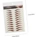 FOMIYES 20 Sheets Waterproof Eyebrow Stickers Decals Hair 4d Imitation Eyebrow Sticker Artificial Tool 3d - Buy Online on GoSupps.com