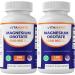 Vitamatic Magnesium Orotate Supplement 1500mg per Serving 180 Capsules Supports Muscle Nerve and Heart Health - Non-GMO Gluten Free - 2 Pack