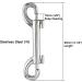 Yaegoo 4 Pack 316 Stainless Steel Double Ended Bolt Snap Hook - Marine Grade Trigger Chain Clips for Scuba Diving (3-1/2 Inch) - Buy Online on GoSupps.com
