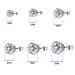Self Ear Piercing Gun Kit with 12 Pairs of CZ Ear Studs - Salon and Home Use - Buy Online on GoSupps.com