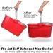 HAPINNEX Spin Mop and Bucket Set - Home Kitchen Floor Cleaning - Wet/Dry Usage on Hardwood & Tile - Self-Balanced Wringer System - 2 Microfiber Mop Heads - Buy Online on GoSupps.com