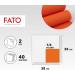 FATO Disposable Napkins - Soft & Gentle 40-Pack | 38x38cm - 2-Layer Orange | 100% Pure Cellulose Paper - FSC Certified - Buy Online on GoSupps.com
