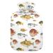 Oarencol Colorful Hot Water Bottle with Cover for Hot and Cold Compress 1 Liter