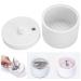 Shop Clean Round Nail Art Box - Durable Glass & Metal Manicure Accessories for Perfect Nails | International Shipping Available - Buy Online on GoSupps.com