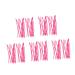 NOLITOY 5sets Perm Tools Curling Wand Hair Rollers Crimper Hair Tool Hair Curler Perm Rods Rosy 20pcs*5