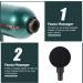 Fascia Massage Gun Set - Deep Tissue Percussion Muscle Massager for Fitness | Personal Body Massage Tool - 14x14x4.3cm Green - Buy Online on GoSupps.com