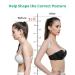 Adjustable Posture Corrector Back Support Shoulder Belt Rectify Straighten Correction Spine Corrector black L - Buy Online on GoSupps.com