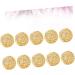 Vintage Spacer Beads- Designed with Unique Hollow Style Make it Chic and Special. Golden 1.2X1.2cm - Buy Online on GoSupps.com