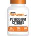 BulkSupplements.com Potassium Citrate Capsules - Mineral Supplement Potassium Citrate 99mg - Gluten Free 1 Capsule per Serving 500 Count (Pack of 1) Unflavored 500 Count (Pack of 1)