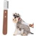 Dog Stripping Knife Pet Shedding Tools Eliminate Knots Reduce Hair Loss Professional Dog Plucking Knife with Wooden Handle for Pets - Buy Online on GoSupps.com