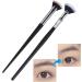 znutc Angled Fan Shaped Eyelash Brush - Eyebrow Brush and Mascara Fan Brush Set Eyebrow and Eyelash Brush with Soft Bristles for Girlfriend Mother Wife - Buy Online on GoSupps.com
