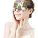 Watercolor Lion & Tropical Leaves Sleep Mask | Adjustable Strap | Blocks Light | Night Travel Nap Blindfold for Men & Women - Buy Online on GoSupps.com