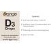 Orange Naturals - Vitamin D3 Drops - Natural Orange Flavour - MCT 1000IU 15ml - Support Bone Health Teeth Reduce Osteoporosis Maintain Muscle Enhanced Absorption & Prevent D Deficiency Cholecalciferol - Buy Online on GoSupps.com