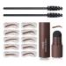 Carlos-CCC Eyebrow Stamp, One Step Eyebrow Stamp Shaping Kit, Waterproof Eyebrow Stamp Stencil Kit, Long Lasting Eyebrow Makeup Powder Kit Eyebrow Definer for Women (Light brown)