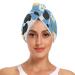 Daisy Cow Hair Towel 2 Pack Super Absorbent Hair Drying Towel Quick Dry Hair Turbans Head Towel with Button Twisty Wrap for Women Girls