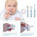 Teuopio Baby Tooth Care Set - Newborn & Toddler Toothbrushes Soft Brushes & Tongue Scrapers in Blue - Buy Online on GoSupps.com