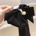 Elegant Large Black Hair Clip Loop with Pearl Sheet - Hair Accessories for Women & Girls | Perfect Gift - Buy Online on GoSupps.com