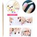 BetterJonny 300 Pieces 4.5 inch Nail Cuticle Pusher Nail Art Orange Wood Stick Sticks Cuticle Pusher Remover Manicure Pedicure Tool - Buy Online on GoSupps.com