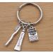 TARAKI Ancient Silver Toothpaste & Toothbrush Keychain | Unique Toothbrush Keyring & Zipper Pull - International Shipping - Buy Online on GoSupps.com