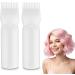 WLLHYF 2 Pack Root Comb Applicator Bottle 6 Ounce Hair Dye Bottle Brush Hair Oil Squeeze Bottles Plastic Hair Root Comb Color Applicator with Graduated Scale (White) - Buy Online on GoSupps.com