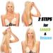 Elailite Real Hair Extensions with Wire - Invisible Faden Remy Smooth 16 /40cm 60g #01 Black - Premium Quality International Shipping - Buy Online on GoSupps.com
