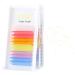 EMEDA Colored Lash Extensions D Curl .07 White Pink Golden Yellow Light Purple Light Blue Different Color Extra Pop Hot Colorful Classic Single Individual Eyelash Extensions (0.07mm D Curl Mix 15mm) Classic mix color 15mm …
