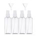 4Pcs 100ml Spray Bottle Empty Plastic Fine Mist Travel Atomiser Set with 2 Funnels & 12 Labels - Clear Refillable & Reusable Bottle Toiletries Liquid Containers for Cosmetic Make-up by JamHooDirect