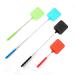BAMFY 4 Pcs Telescoping Fly Swatter Heavy Duty Fly Swatters with Stainless Steel Handle Flyswatter for Indoor and Outdoor Flies Mosquitoes Wasps