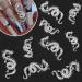 3D Alloy Dragon Nail Charms - Set of 10 Retro Silver Chinese Zodiac Dragon Charms for Nail Art Decorations - Buy Online on GoSupps.com