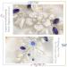 IYOU Pearl Wedding Hair Vine Blue Flower Hair Accessories Crystal Headband Prom Bridesmaid Bride Hair Piece for Women - Buy Online on GoSupps.com