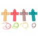 4 pieces of silicone-baby bitter ring toys infant teeth toys toothing relief molar toothing babies wound gums cotton stuff