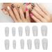 504 Pieces Children False Nails Nature Acrylic Nail Tips for Kids Fake Nails Artificial Fingernail Decoration with 10 Sizes Ideal for Manicure Salons DIY (12#) - Buy Online on GoSupps.com