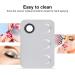 Professional Stainless Steel Cosmetic Mixing Plate & Spatula - Makeup Pigment Blending Palette for Flawless Application - Buy Online on GoSupps.com