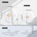 BUCATSTATE 32cm Acrylic Hamster Wheel with Stable Stand | Silent Exercise Wheel for Hamsters, Sugar Gliders, Rats | Transparent - Buy Online on GoSupps.com