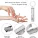 Stainless Steel Ultra-Thin Foldable Hand Toe Nail Clippers Cutter with Keychain Cutter Trimmer Silver Tool Key Ring Durable and Deft - Buy Online on GoSupps.com