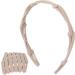 Foldable Headband Compact Folding Headband Retractable Pocket Headband Hair Hoops Headpiece for Girls(Khaki) - Buy Online on GoSupps.com