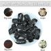 DAZISEN 20 Pieces Hair Extensions Clips - 6-Teeth Metal U-Shape Snap Clips 32mm Hair Wig Clips DIY with Soft Rubber - Black Black *20 - Buy Online on GoSupps.com