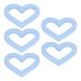 Light Blue Silicone Heart Shaped Toddler Teether Flexible Anti-Eating Baby Teething Toy for Home | Shop Internationally - Buy Online on GoSupps.com