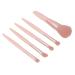 Travel Makeup Brushes Set - 5Pcs Professional Portable Cosmetic Brushes with Mirror for Beginners & Professionals - Buy Online on GoSupps.com