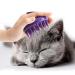 Soft Dual Rubber Pins CeleMoon Cat Brush Silicone Washable Grooming Shedding Massage Bath Pet Brushes - Safe & No Scratching any more - Removes Hair Mats Tangles and Loose Fur For Short to Long Indoor Cat Kitten
