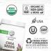 Organic Chia Seeds 360g Tub - Non-GMO Keto Vegan Superfood for Smoothies, Acai Pudding & Baking | Sunwarrior Organic Harvest - Buy Online on GoSupps.com