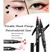 2 Pcs Heart-shaped Liquid Eyeliner Stamp Set - Waterproof, Smudge-proof & Long-lasting Double-side Ultra-Fine Eye Liners Pen - Red + Black - Makeup Tools with Quick Drying Formula - Buy Online on GoSupps.com