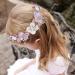 IYOU Flower Girl Headpiece Purple Pearl Princess Headband for Wedding Leaf Floral Crystals Frist Communion Hair Accessories Prom Birthday for Girls (Gold) - Buy Online on GoSupps.com
