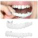 Flipped Warm Teeth Veneers Set - 2 Pairs for Immediate Cosmetic Brightening | International Shipping Available - Buy Online on GoSupps.com