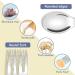 Vicloon Baby Fork and Spoon Set - Stainless Steel Cutlery for Children | Short Handle Training Tableware | Ergonomic Design for Self-Feeding | Transparent Love Design - Buy Online on GoSupps.com