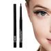 Colored Eyeliner Pencil - Portable Eyeliner Pencils Eye Shadow Pencils Anti-Sweat Under Eye Eyeliner Pencil Automatic Rotation Eyeliner Eye Makeup for Gifts Kagrote Black