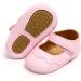 MASOCIO Baby Girl Mary Jane Shoes - Anti-Slip First Walking Shoes 6-12 Months (Pink) - Buy Online on GoSupps.com